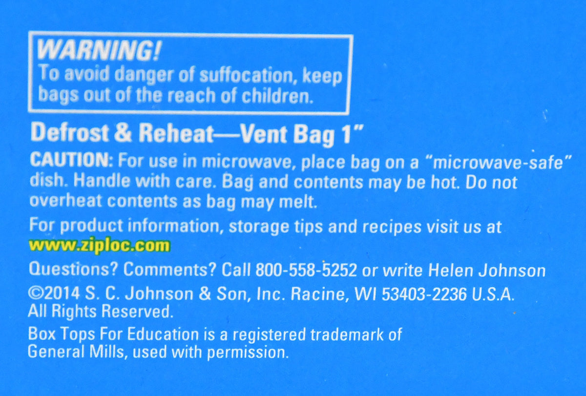 Ziploc Freezer Double Zipper Bags, 38-Count Box
