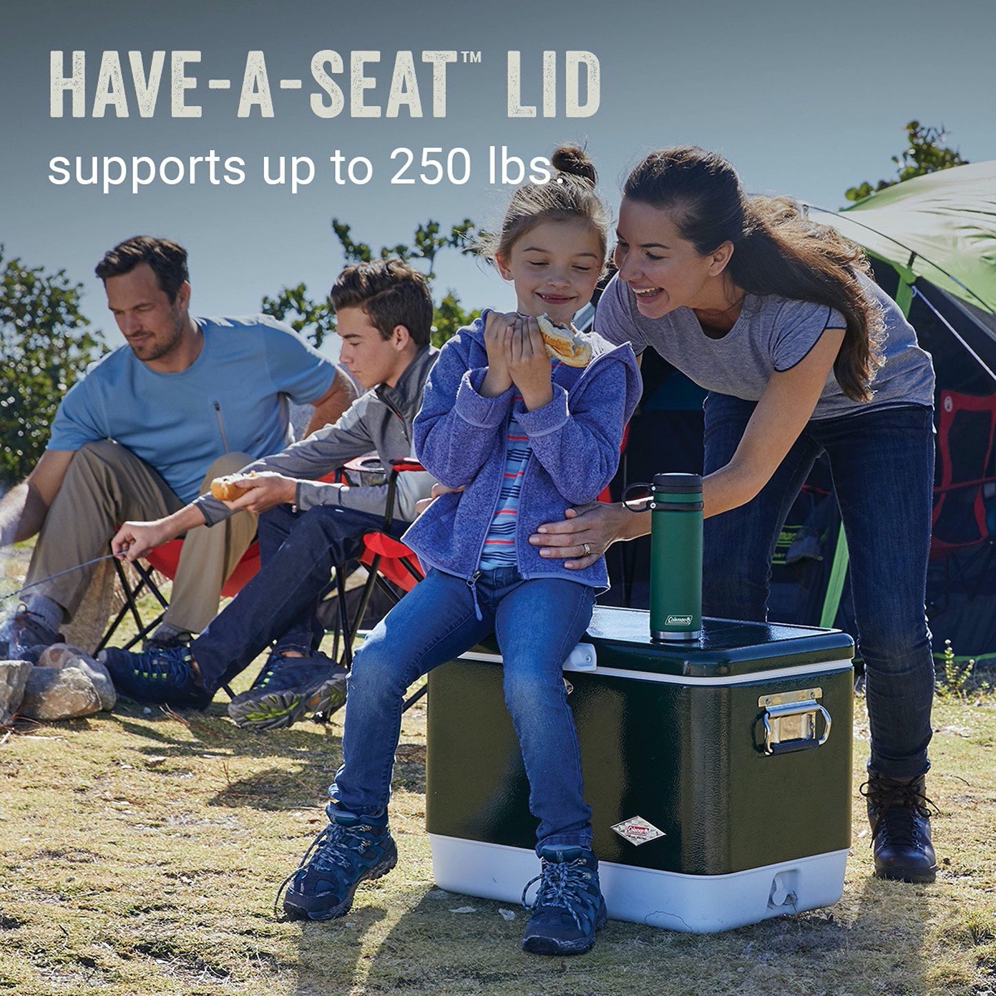 Coleman Cooler | Steel-Belted Cooler Keeps Ice Up to 4 Days | 54-Quart Cooler for Camping, BBQs, Tailgating & Outdoor Activities