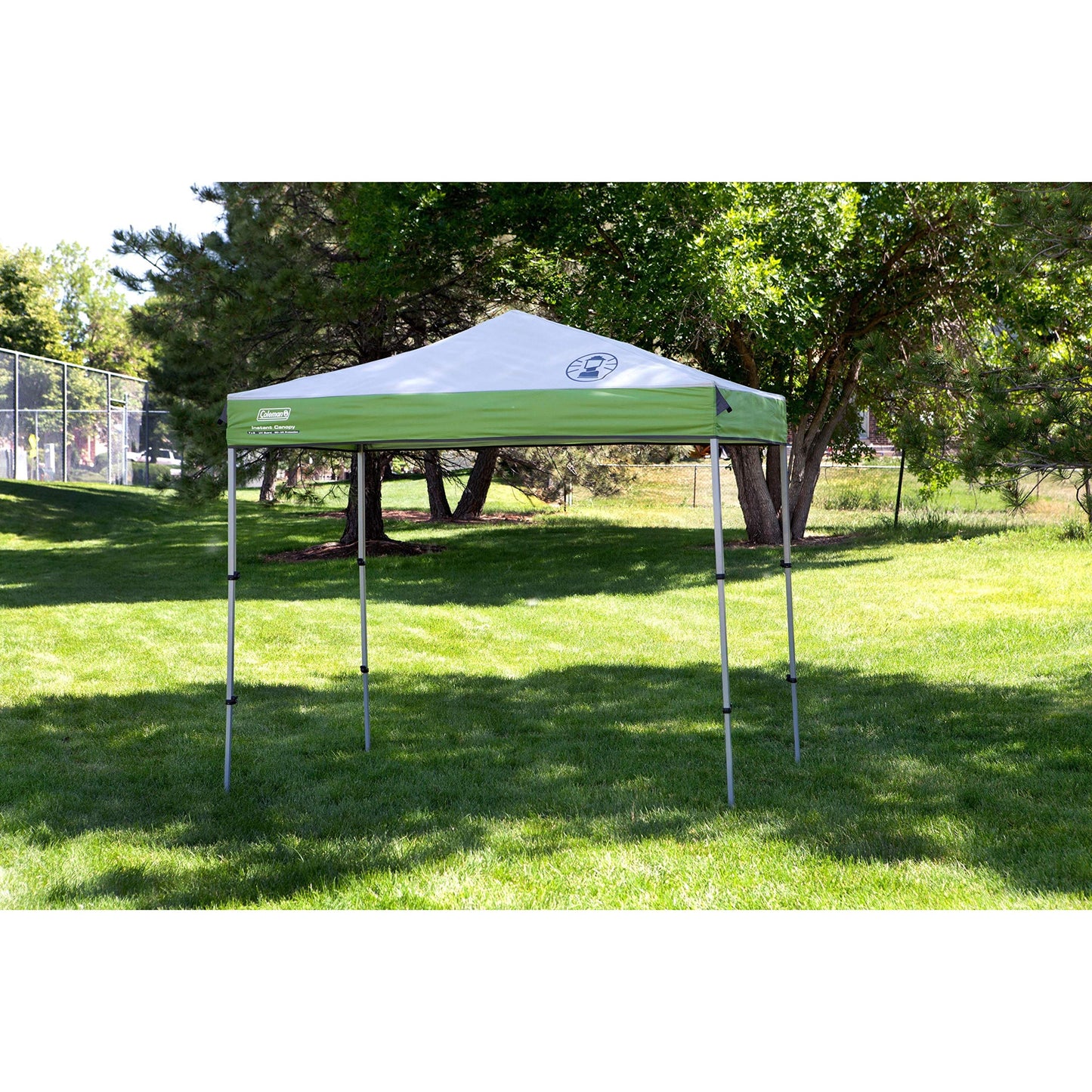Coleman Canopy Sun Shelter with Instant Setup, Sun Shelter with Wheeled Carry Bag Sets Up in About 3 Mins, 7x5ft, 10x10ft, or 12x12ft Canopy for Sporting Events, Tailgating, Camping, & More