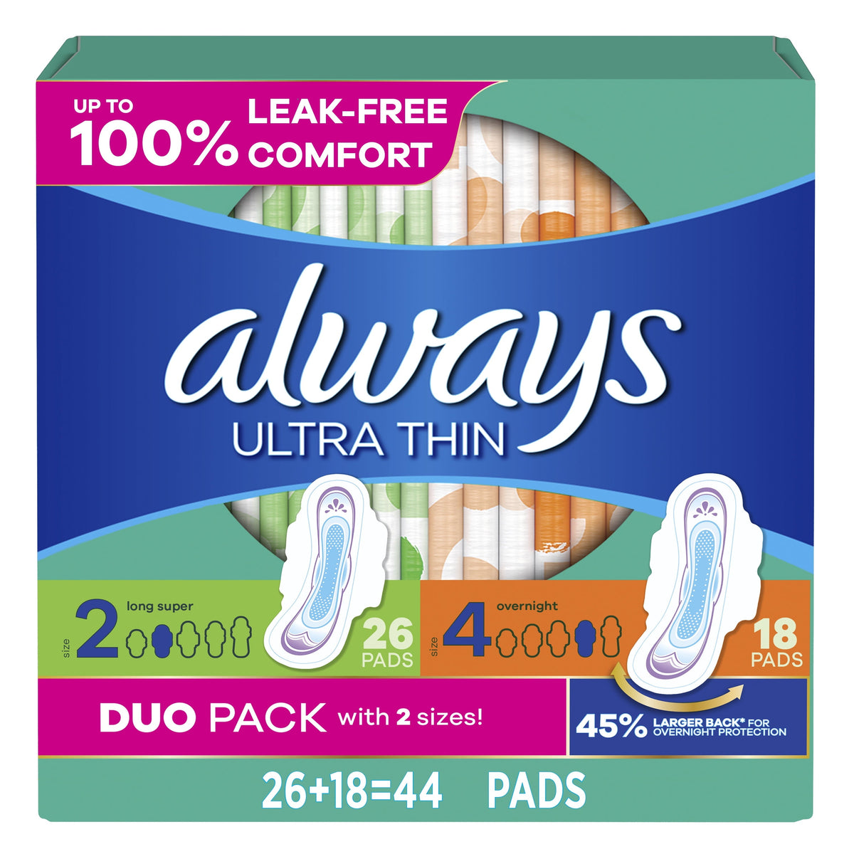 Always 20 ct Ultra Sz2 Long product image 1