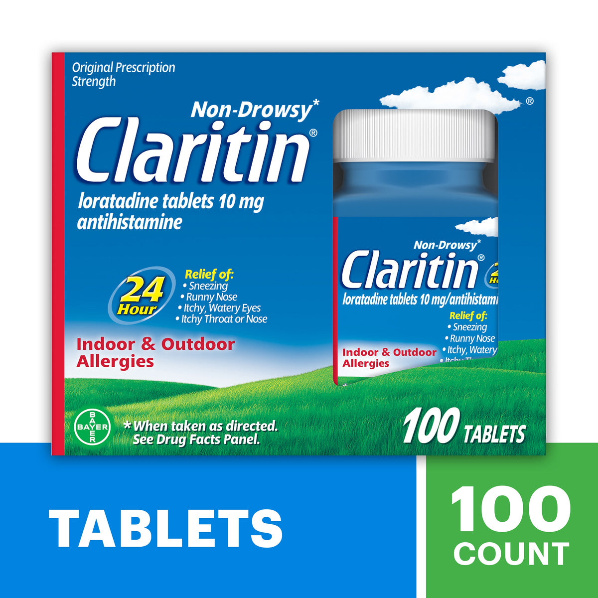 Claritin 10mg Tabs 100's product image 1