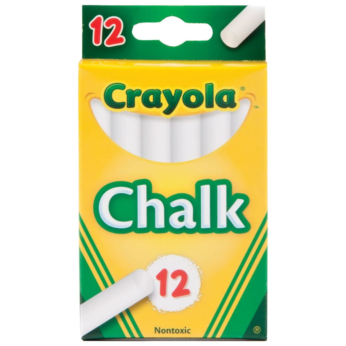 Crayola Chalk Sticks White 12 product image 1