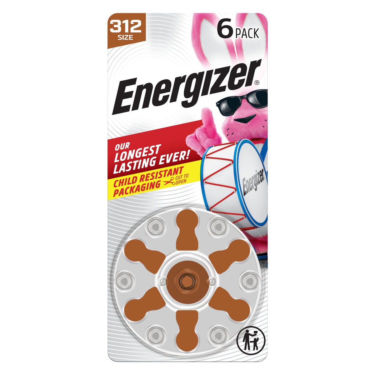 Eveready H/aid Size 312 6 Pack product image 1