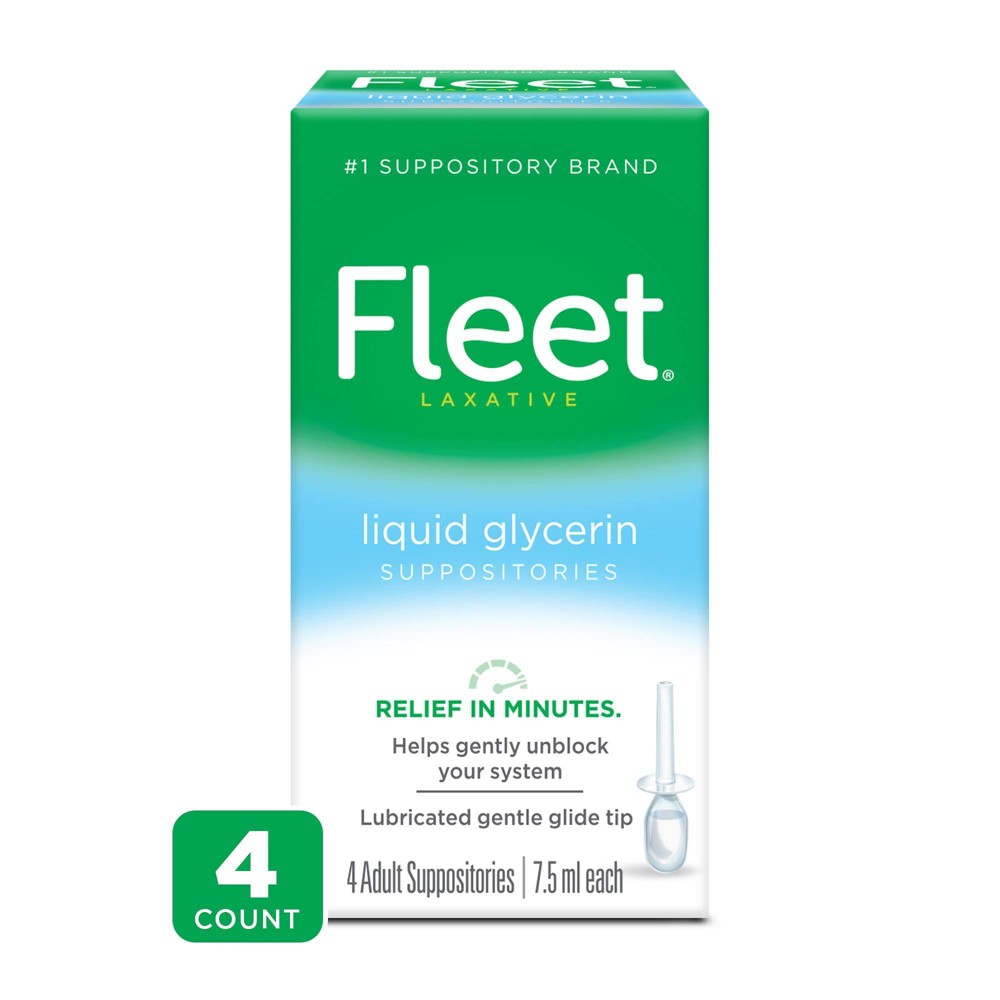 Fleet Liquid Glycerin Supp 4 ct product image 1