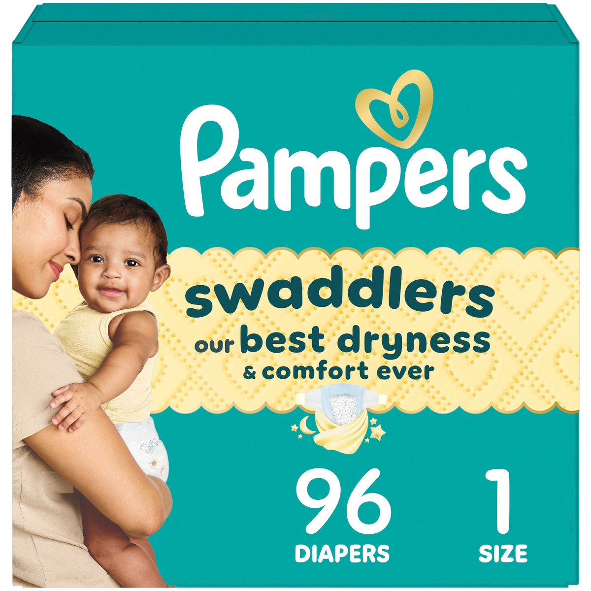 Pampers Swaddler Sze 1 96 ct product image 1