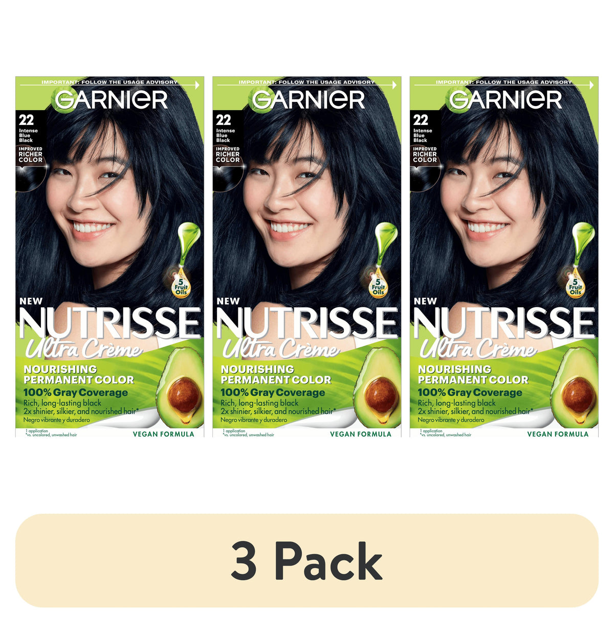 Garnier Nutrisse #22 Intense Blue/black product image 1