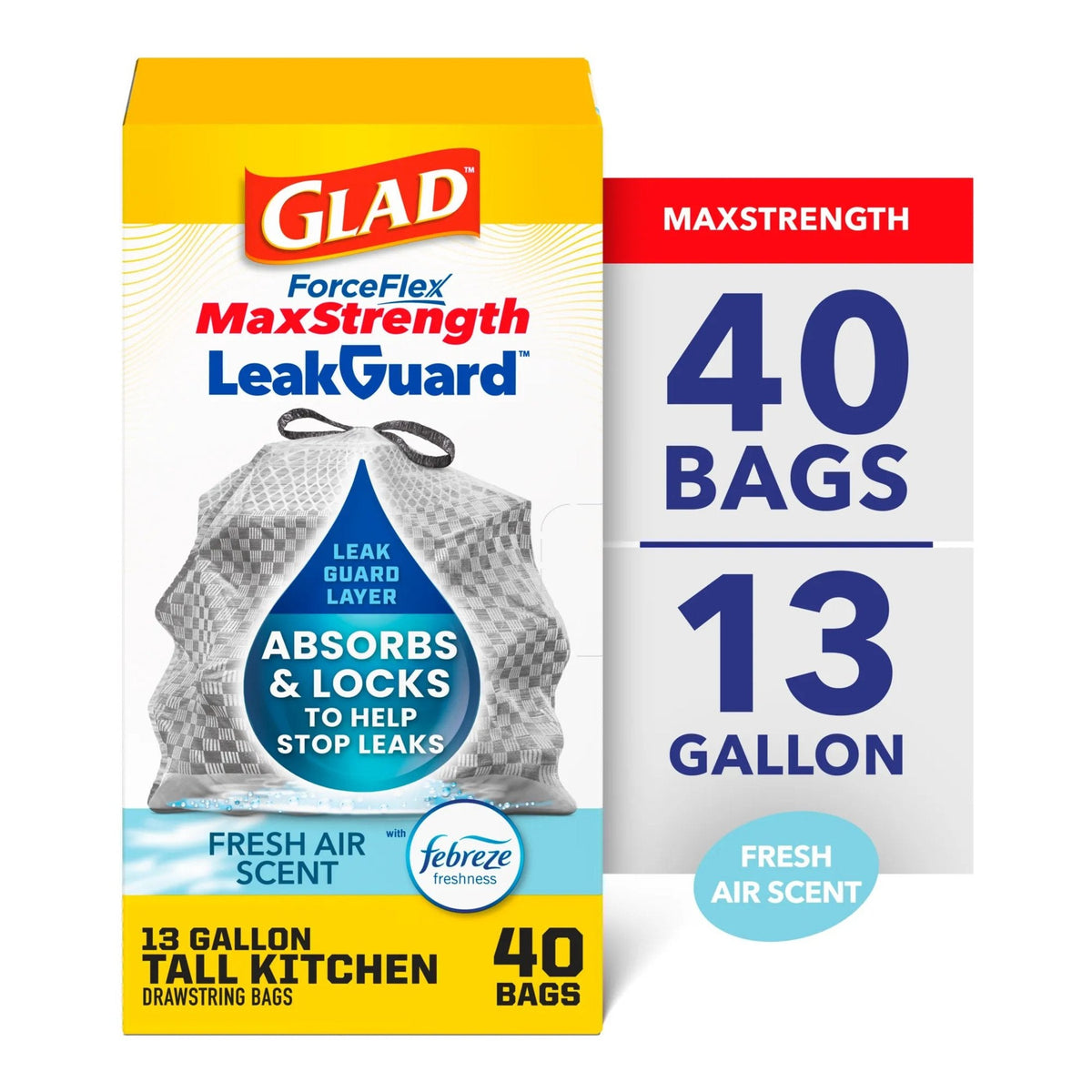 Glad Tall Kitchen 13 gal Fresh 40c product image 1