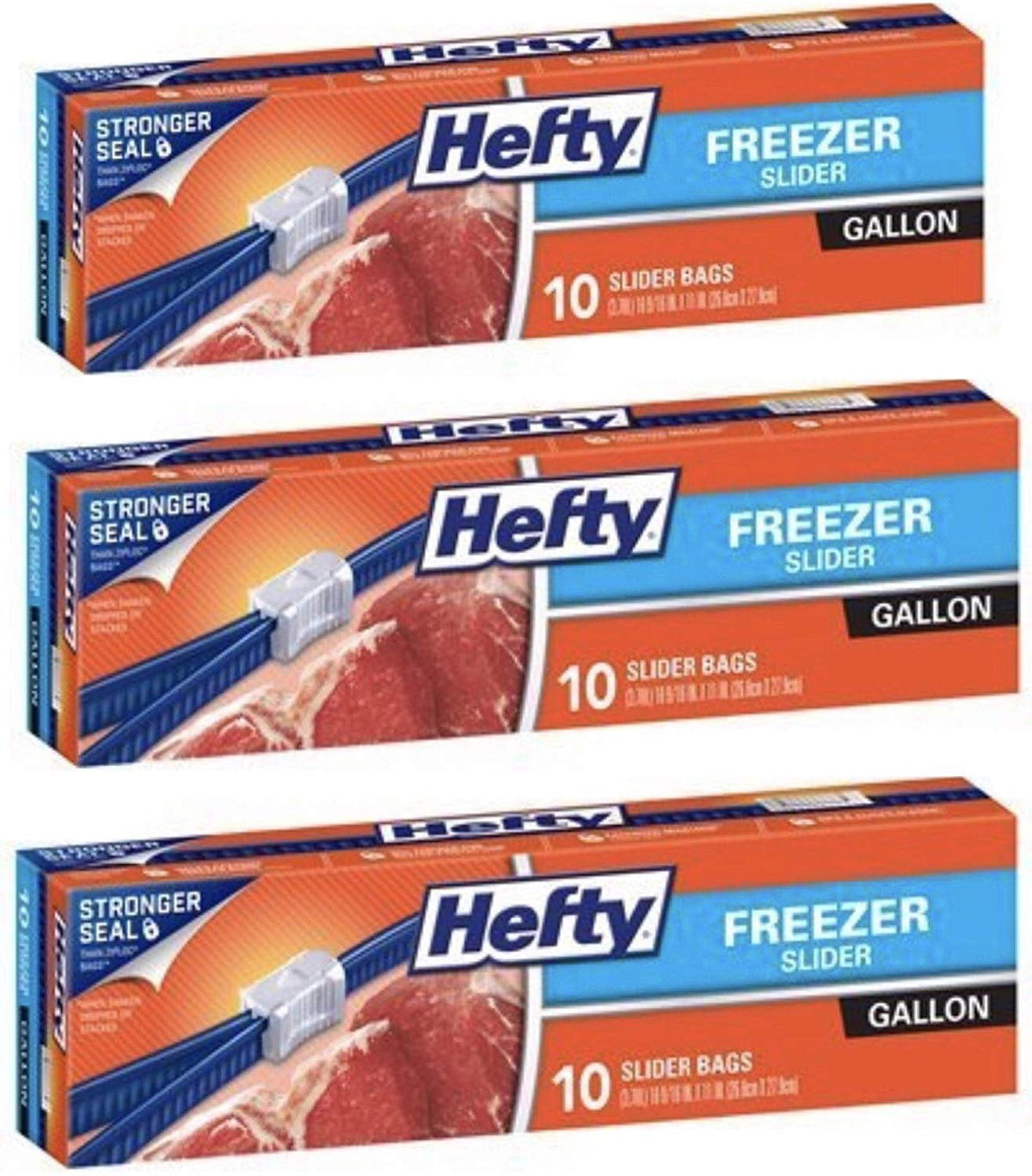Hefty Slider Freez Bag Gal 10 ct product image 1