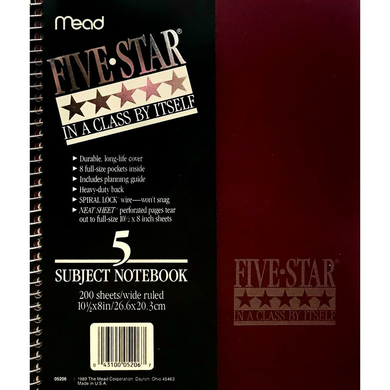 Mead 5 Star 5 Subject 200c product image 1