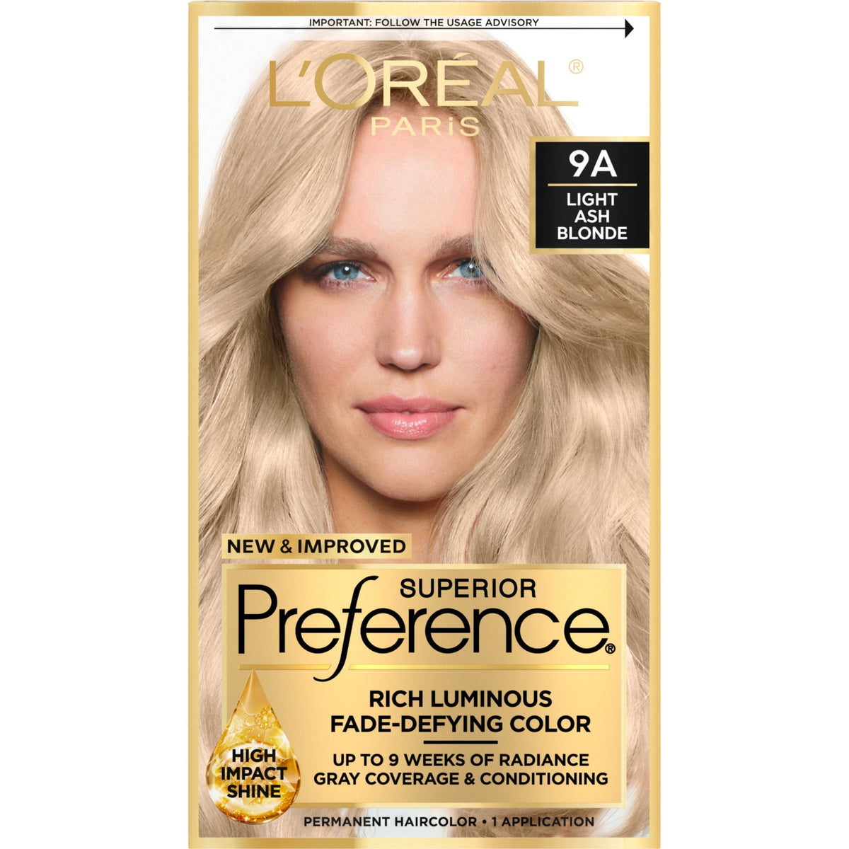 L'Oreal Preference #9a LT Ash Blnd product image 1