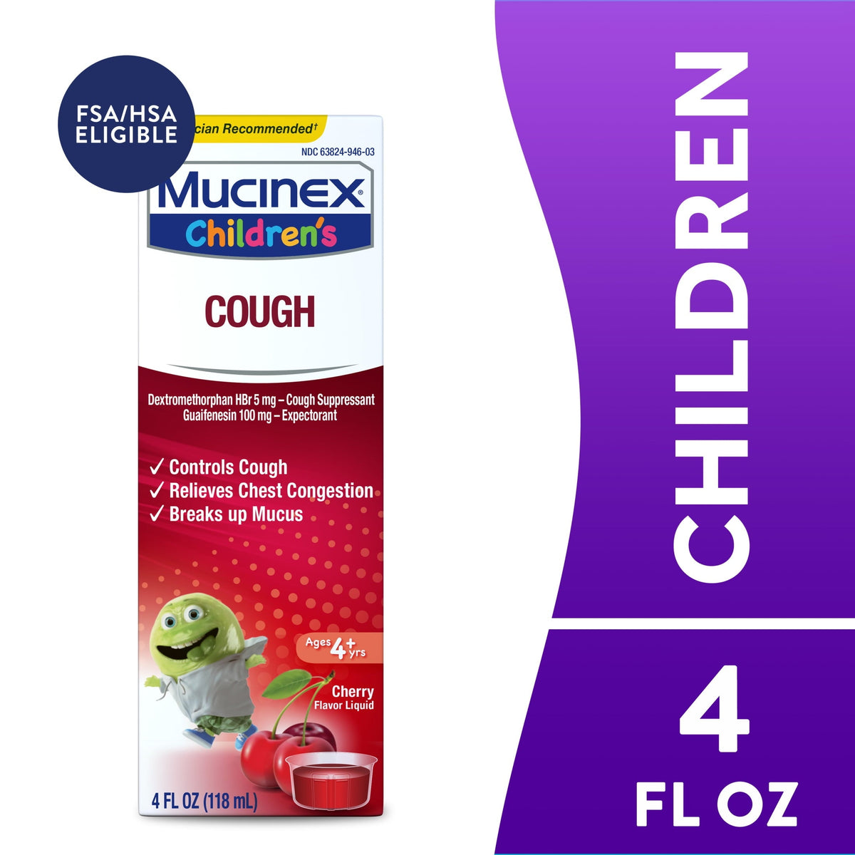 Mucinex Childs Cough Sup CH 4 oz product image 1
