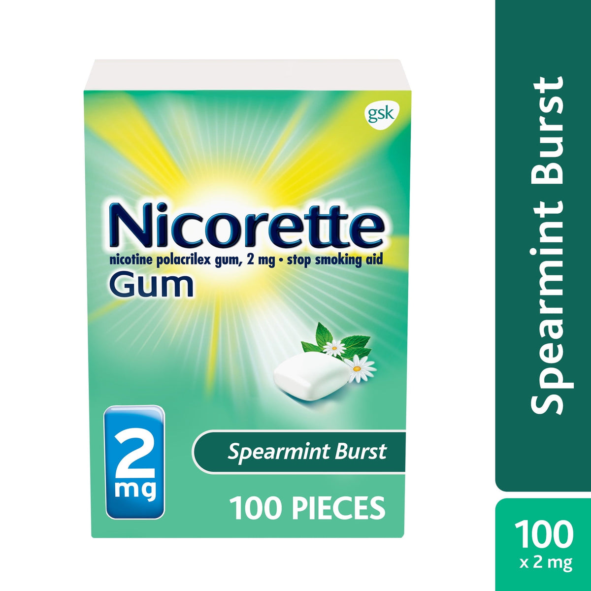 Nicorette Gum Fruit 100 ct 2mg product image 1