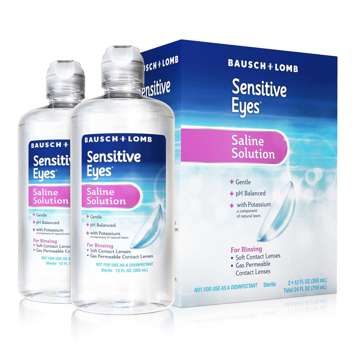 B&l Sensitive Eyes Plus Saline 12 oz product image 1