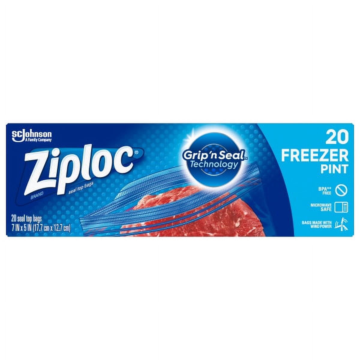 Ziplock Freezer Bags 20 ct Pint product image 1