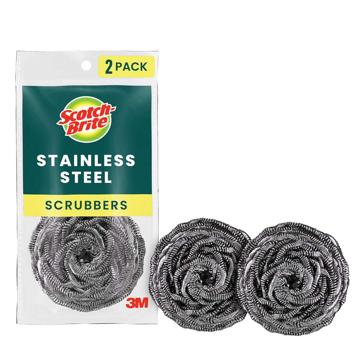 Scotch Brite S/steel 2 ct Pads product image 1