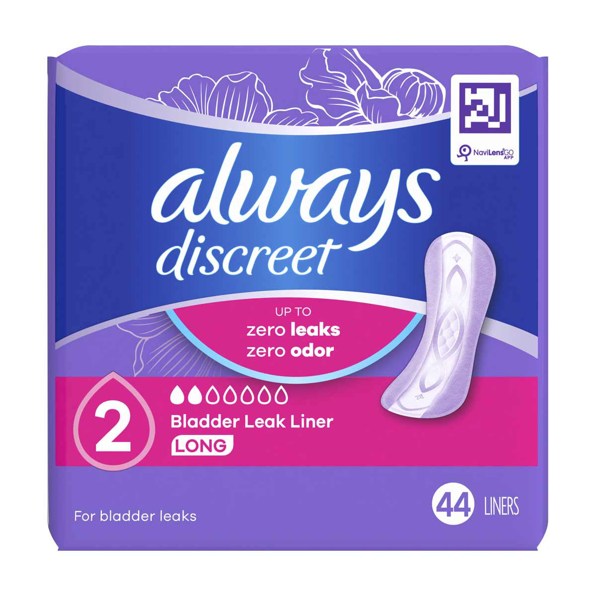 Always Discreet 44 ct Liner LO product image 1
