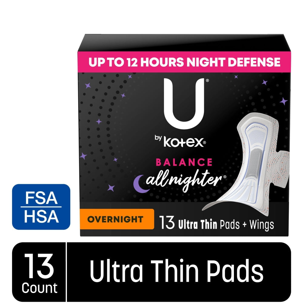 Kotex U Thin Overnite Maxi 13sq product image 1