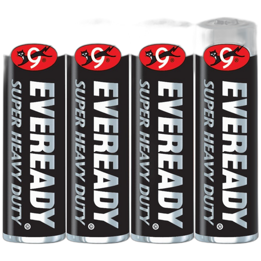 Eveready Heavy Duty, Batteries AA, (Pack of 4), Iphone (1215BP-4)