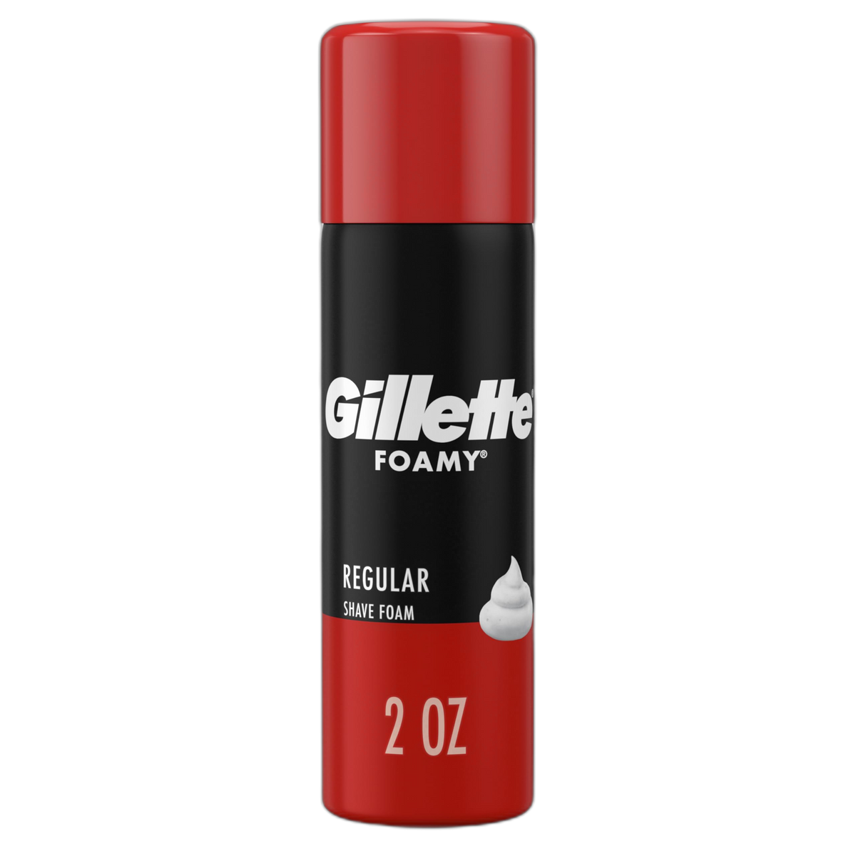Gillette Foamy Regular Shaving Foam, 2 oz