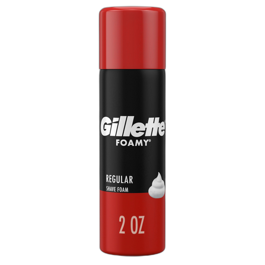 Gillette Foamy Regular Shaving Foam, 2 oz
