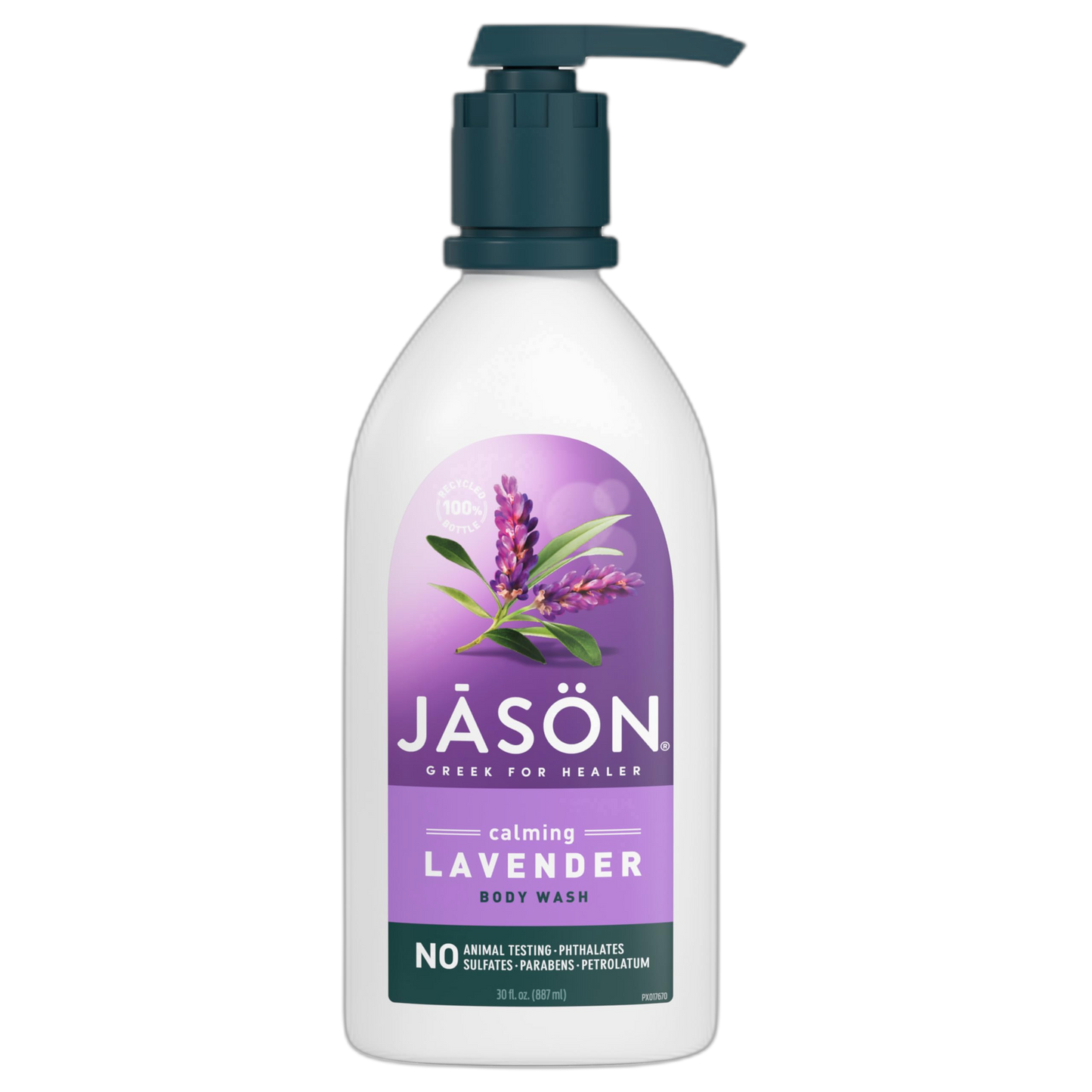 JASON Lavender Calming Body Wash, For a Gentle Feeling Clean, 30 Fluid Ounces