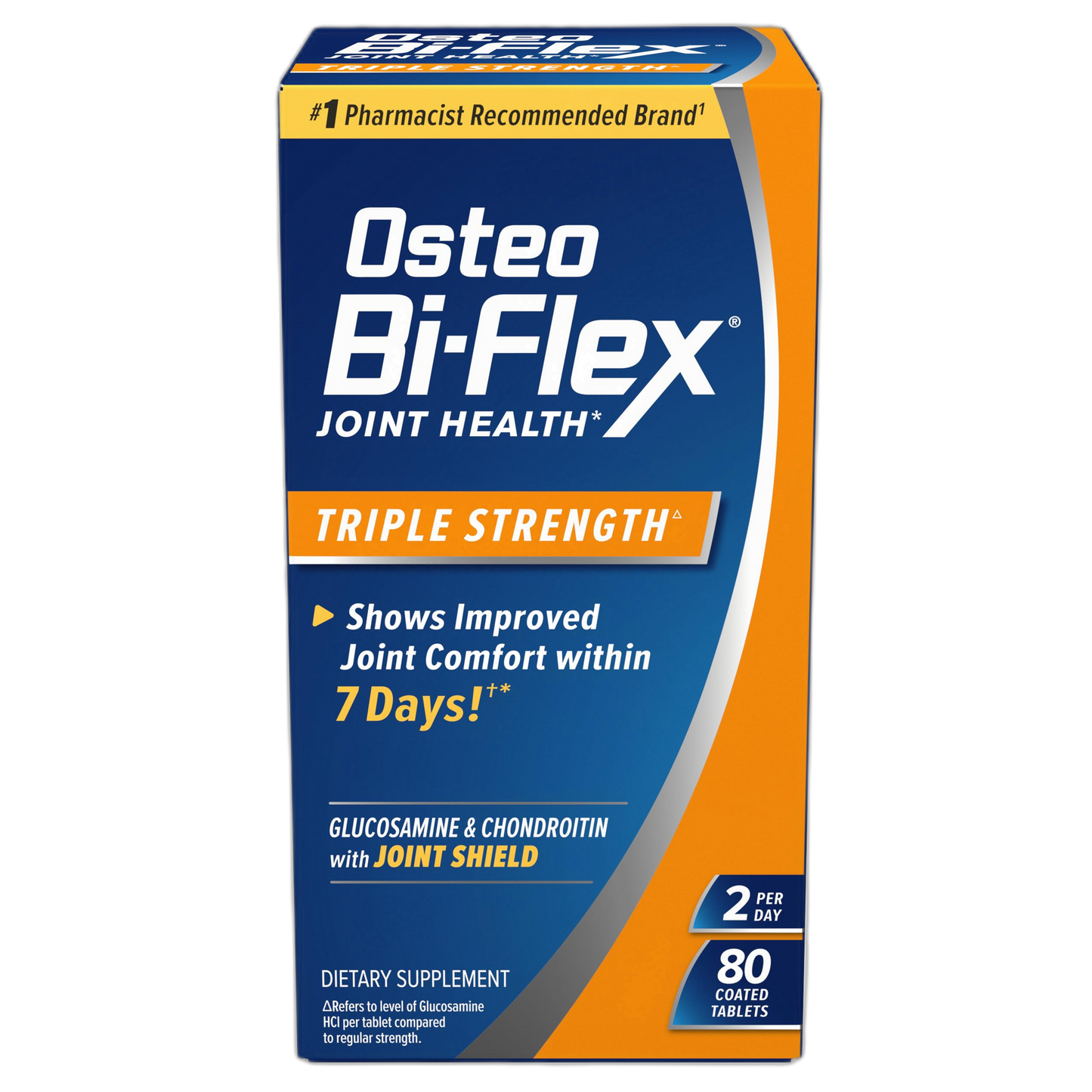 Osteo Bi-Flex Triple Strength, Glucosamine Chondroitin with Vitamin C Joint Health Supplement, Coated Tablets, 80 Count