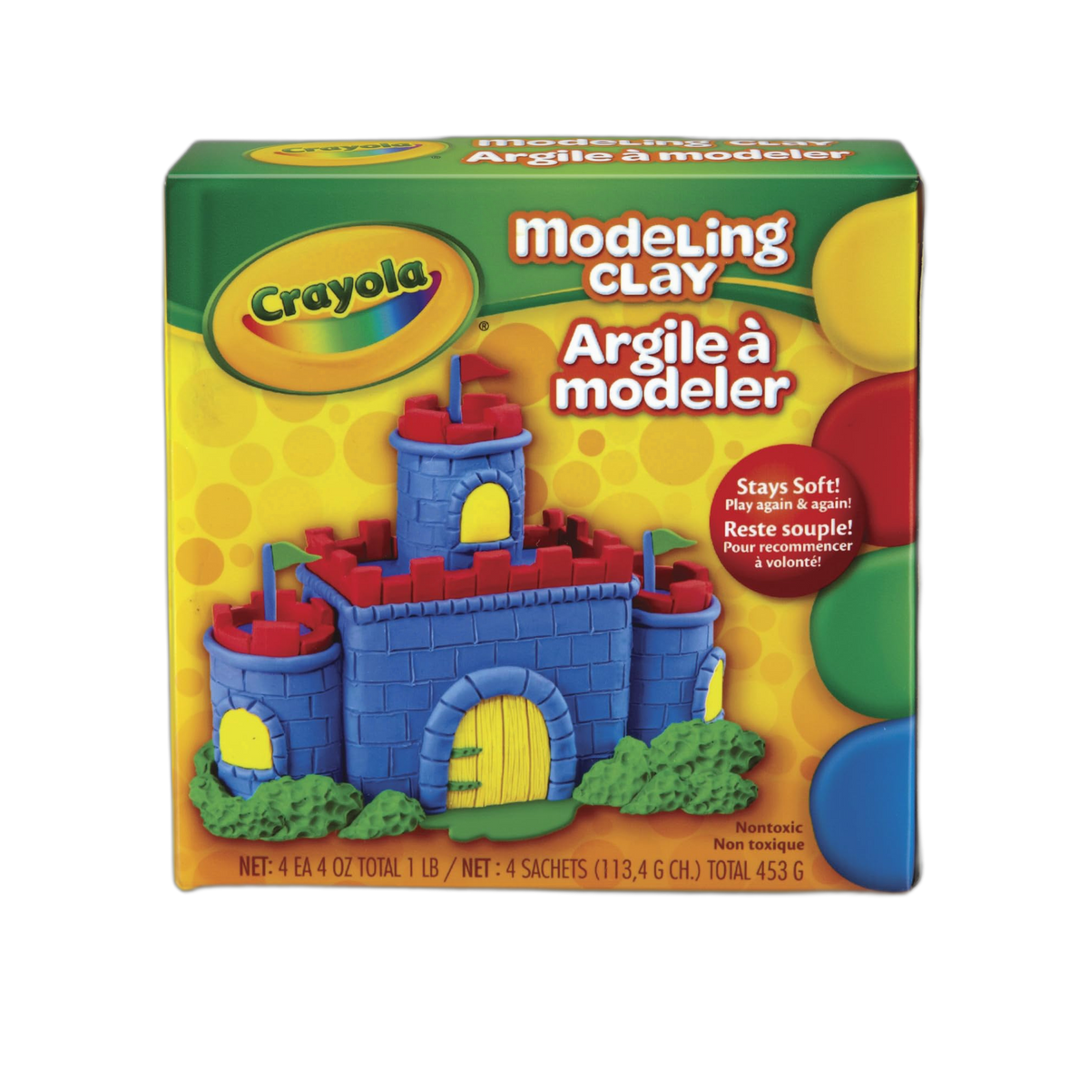 Crayola Modeling Clay, 4 Classic Colors (16 oz), Art and School Supplies for Kids, Gifts for Boys & Girls