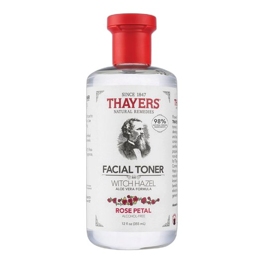 Thayers Facial Toner, Witch Hazel with Aloe Vera, Rose Petal, 12 Fl Oz