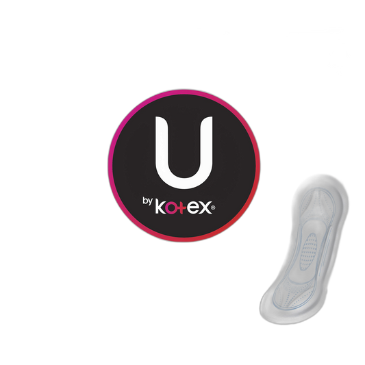 U by Kotex Security Maxi Feminine Pads, Regular Absorbency, Unscented, 24 Count