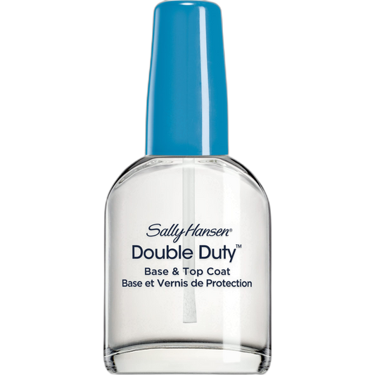 Sally Hansen Double Duty™, Base and Top Coat, Quick Dry, Long Lasting, Streak-Free Shine, Clear Nail Polish