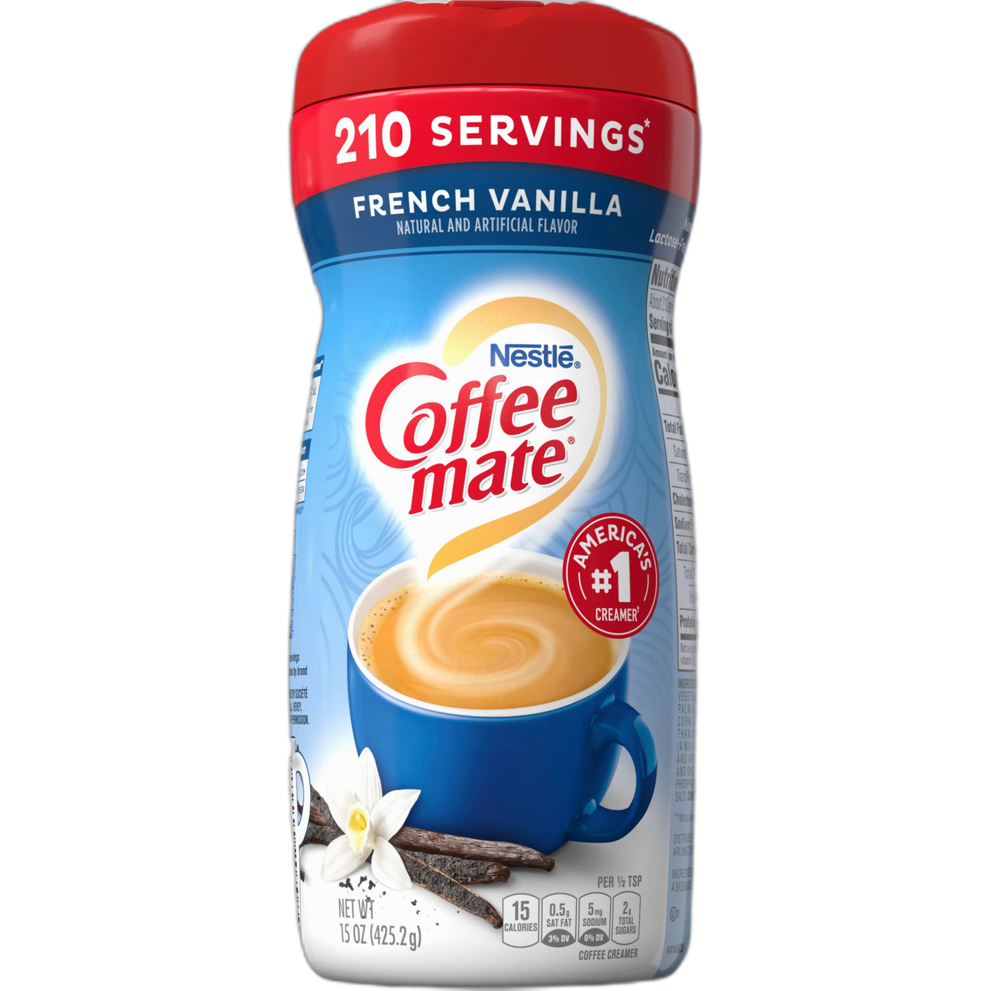 Coffee-mate French Vanilla Powdered Coffee Creamer, 15-Ounce Packages (Pack of 6)