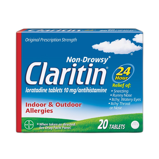 Claritin 24 Hour Non-Drowsy Allergy Tablets, 10 mg, 20 Count