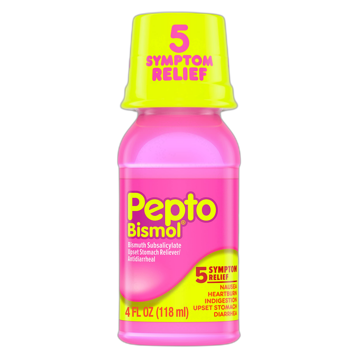 Pepto Bismol, 5 Symptom Digestive Relief, Original, 4 fl oz