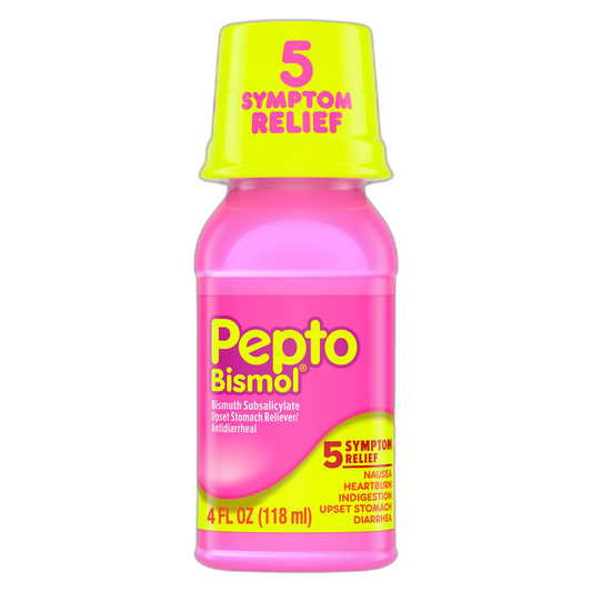 Pepto Bismol, 5 Symptom Digestive Relief, Original, 4 fl oz