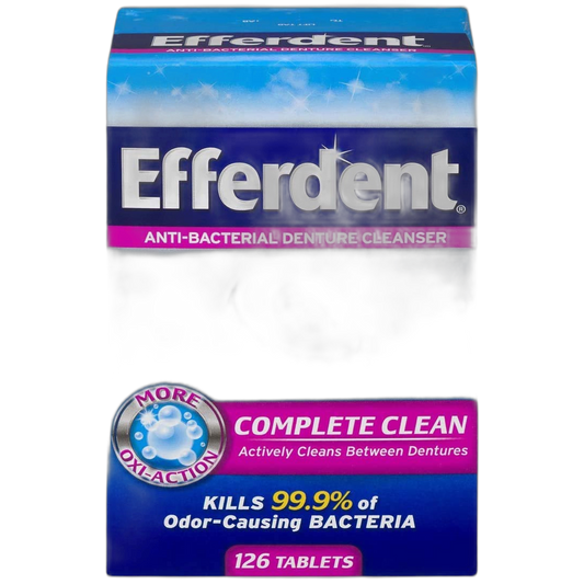 Efferdent Anti-Bacterial Denture Cleanser-126 Count