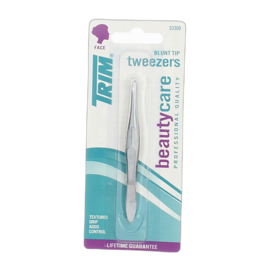 Trim Square Tip Tweezers, Pack of 2 , Precision Tips for Hair & Splinter Removal