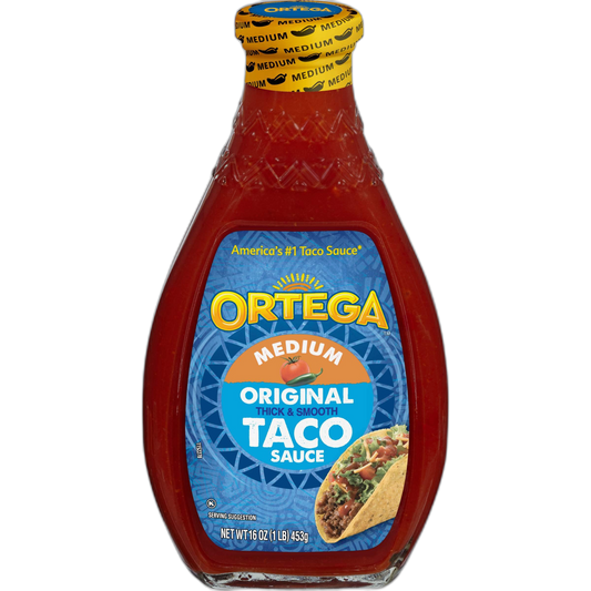 Ortega Original Taco Sauce, Medium, 16 Ounce