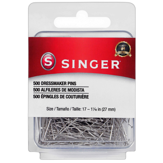Singer 00349 Dressmaker Pins, Size 17, 500-Count