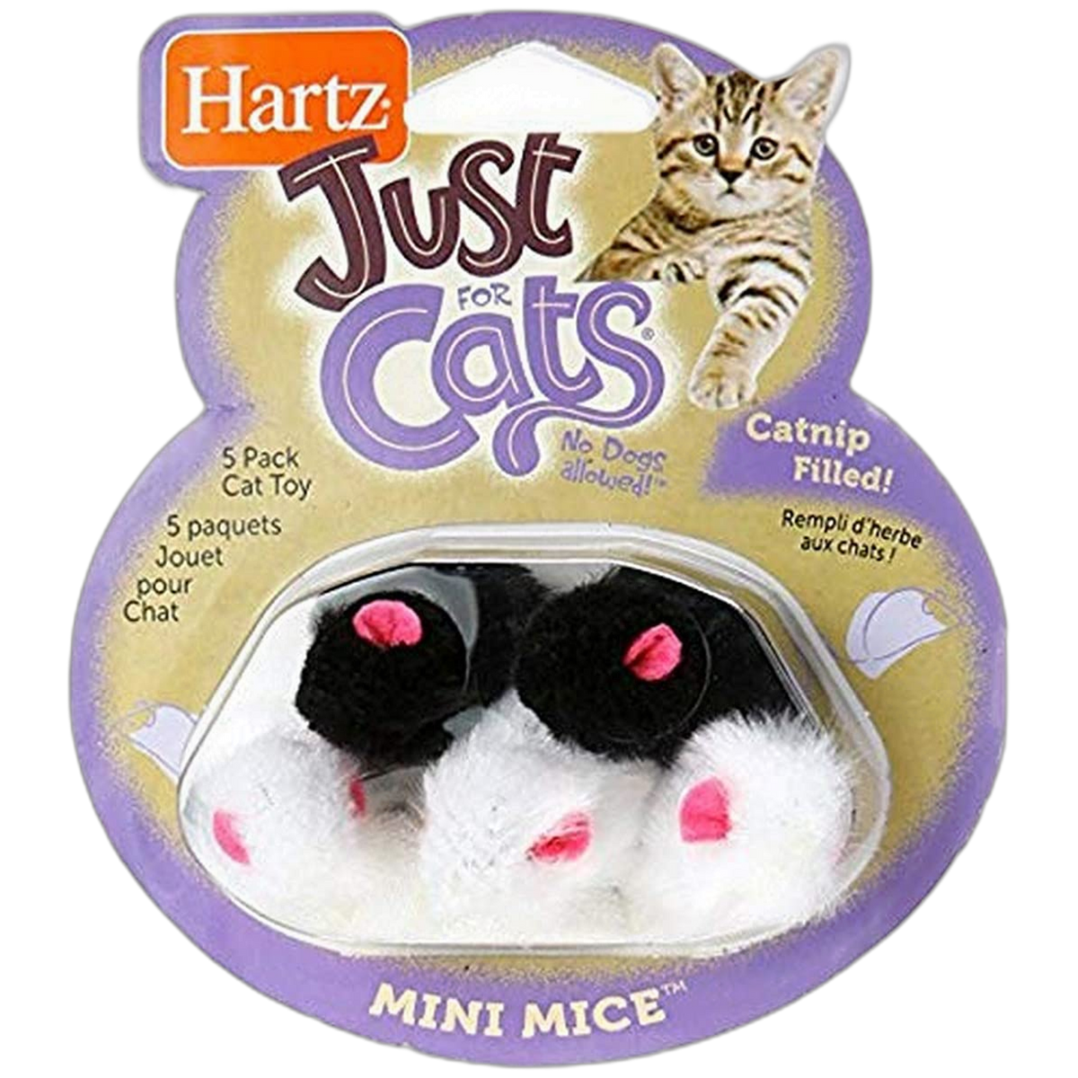 Hartz Just for Cats Mini Mice Cat Toy (5 Pack)