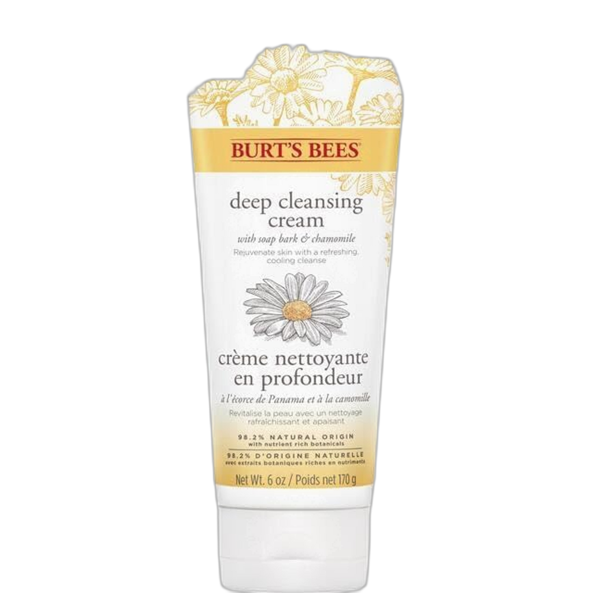 Burt's Bees Soap Bark & Chamomile Deep Cleansing Cream, 6 Oz