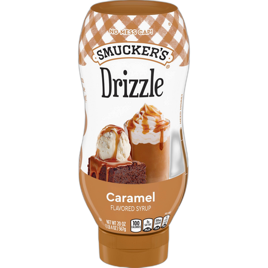 Smucker’s Drizzle Caramel Flavored Syrup, 20 Oz. Squeeze Bottle