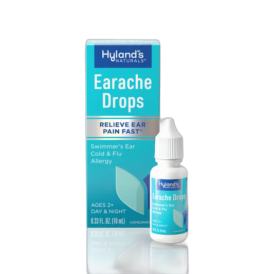 Hyland's Earache Drops, Natural Relief of Cold and Flu, White, 0.33 Fl Oz