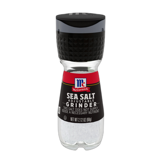 McCormick Sea Salt Grinder, 2.12 oz