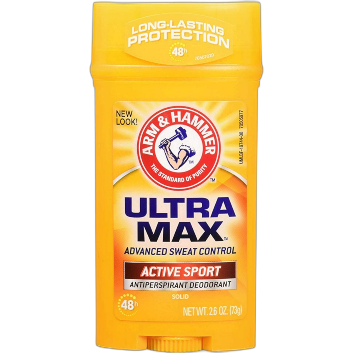 ARM & Hammer Ultramax Solid Antiperspirant Deodorant Active Sport 2.6 Oz (Pack of 4)