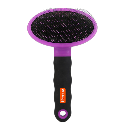 Hartz Groomer's Best Deshedding Slicker Dog Brush, Black/Violet, Dogs