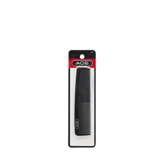 GOODY ACE Pocket Hair Comb for Men – 5 Inch, Black - Great for All Hair Types - Fine Comb Teeth for Thin to Medium Hair, Durable for Everyday and Professional Use