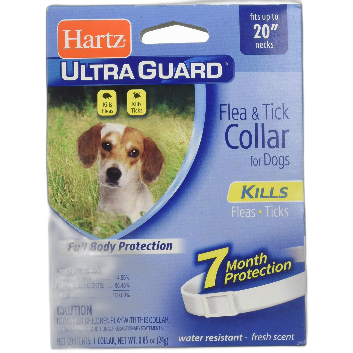 Hartz Ultraguard Flea & Tick Dog Collar 20", White 1 ea