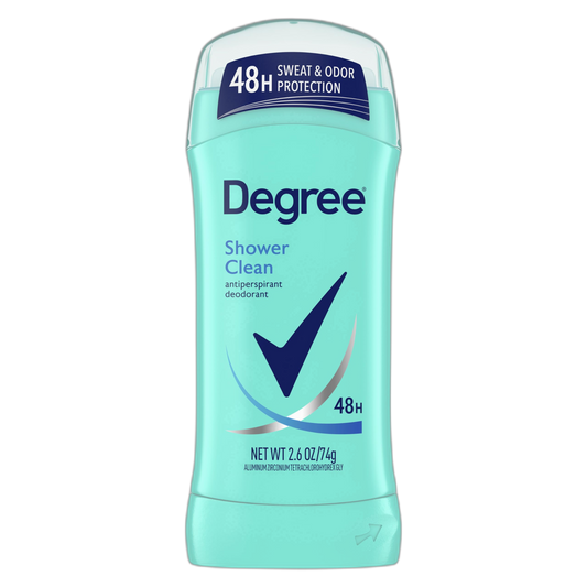 Degree Original Antiperspirant Deodorant Shower Clean 48-Hour Sweat & Odor Protection Antiperspirant for Women 2.6 oz