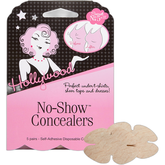 Hollywood Fashion Secrets No-Show Petal Concealers, Lightweight & Disposable Bra Alternative, 10 Pack