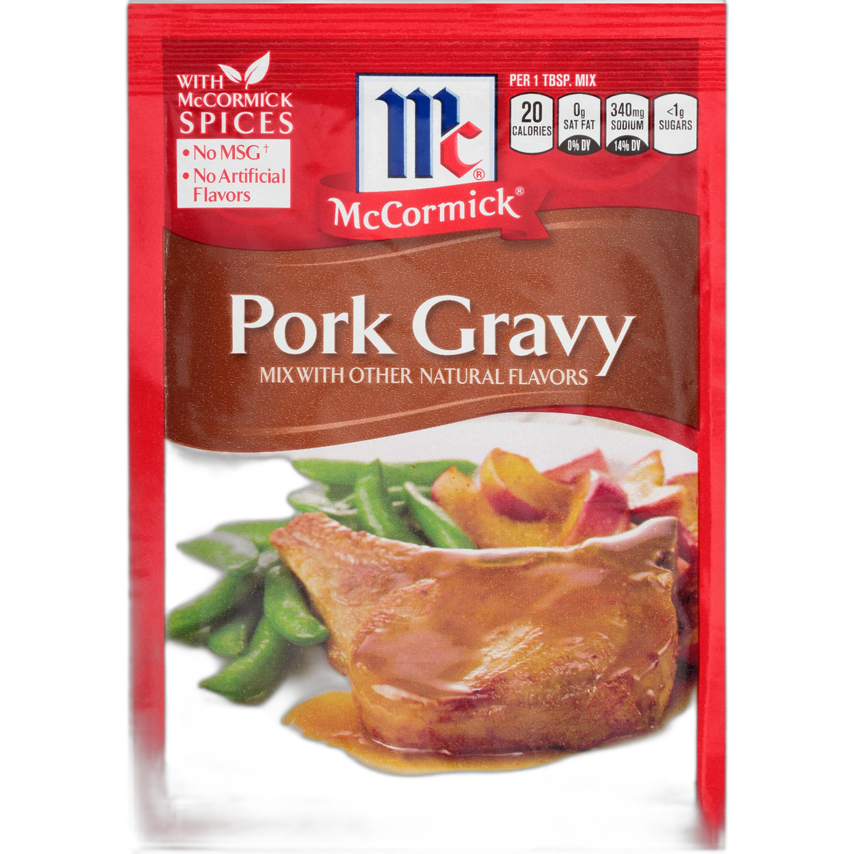 McCormick Pork Gravy Mix, 0.87-Ounce Units (Pack of 24)